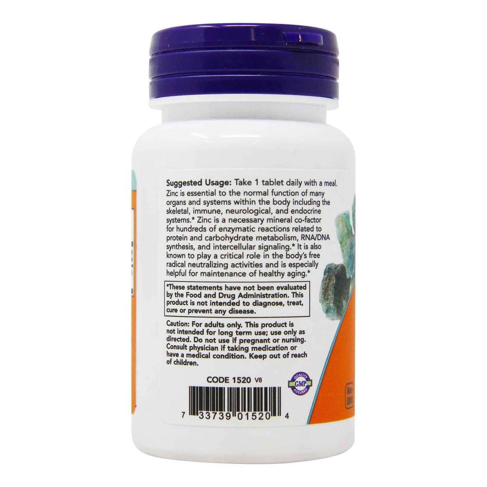 Foto 4 pulgar | Zinc Now Zinc 50 Mg 100 Tabletas