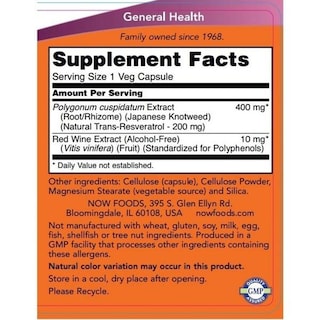 Foto 2 | Vitaminas Now Resveratrol