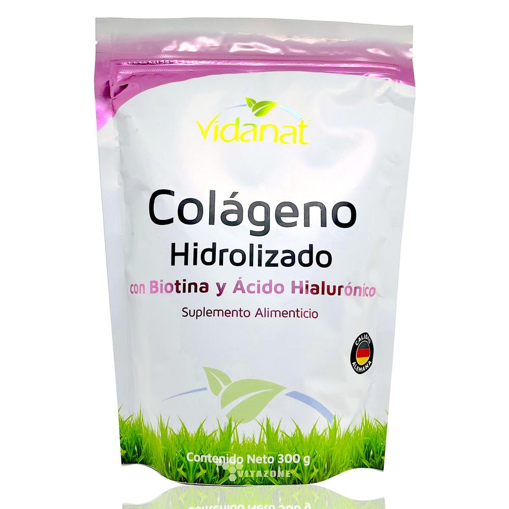Foto 2 pulgar | Colágeno Vidanat Hidrolizado Puro Biotina Acido Hialurónico 300 Grs