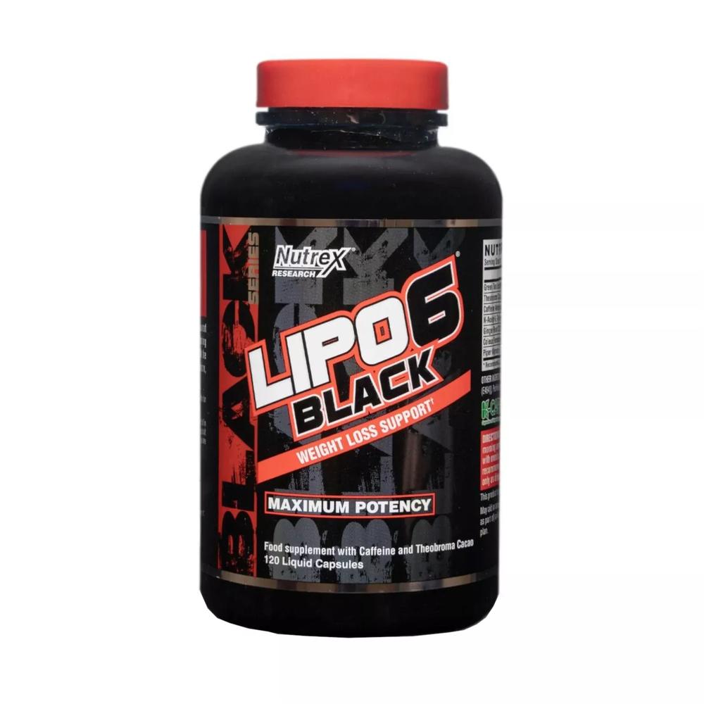 Pre Entrenamiento Nutrex Lipo 6 Black 120 Cápsulas Máxima Potencia