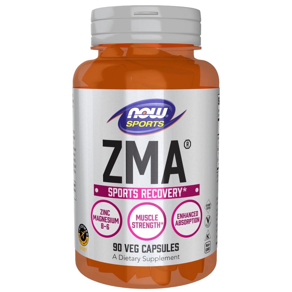 Zinc Magnesio B6 Now Sports Zma 90 Cápsulas