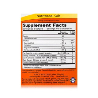 Foto 2 | Omega 3, 6 Y 9 Vitaminas Now 1000mg 100 Softgels