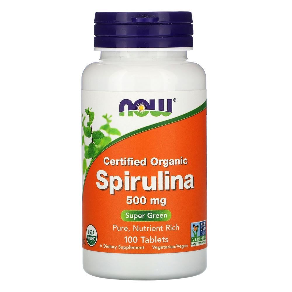 Foto 2 pulgar | Espirulina Now Spirulina 500 Mg 100 Tabletas