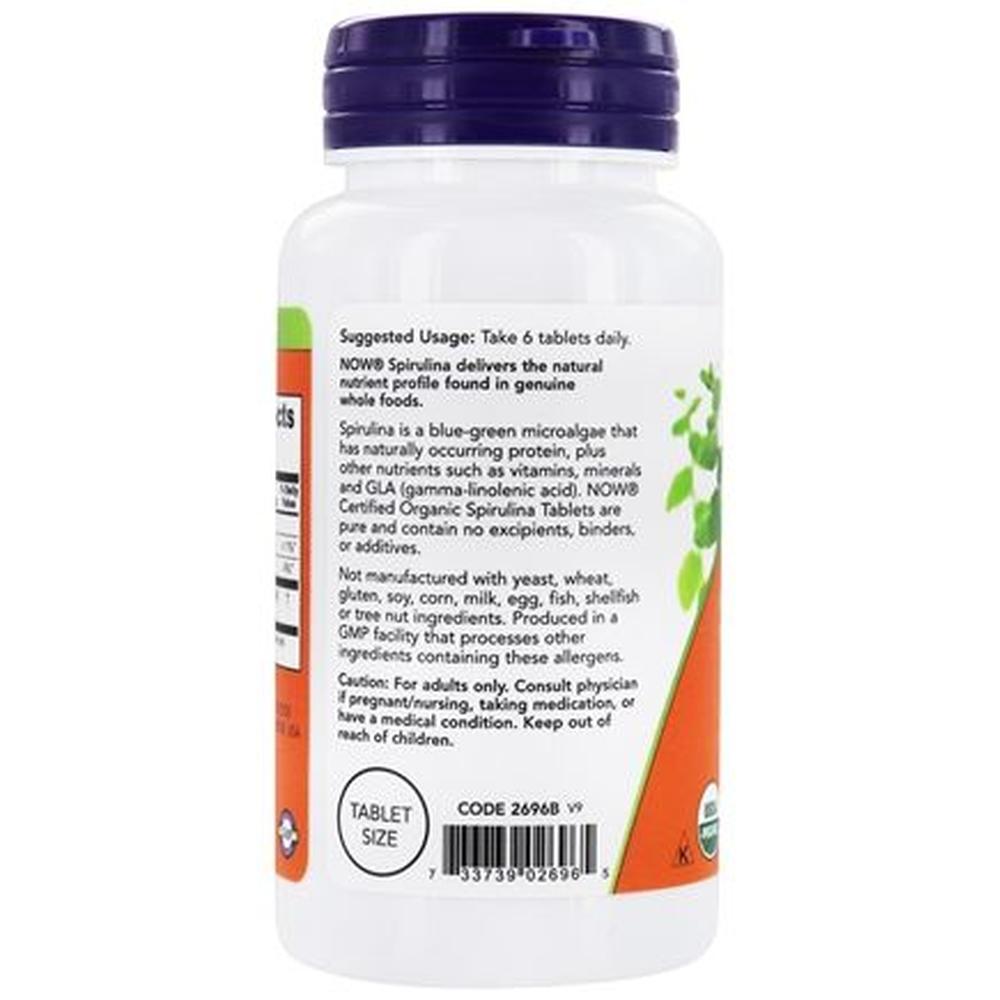Foto 4 pulgar | Espirulina Now Spirulina 500 Mg 100 Tabletas