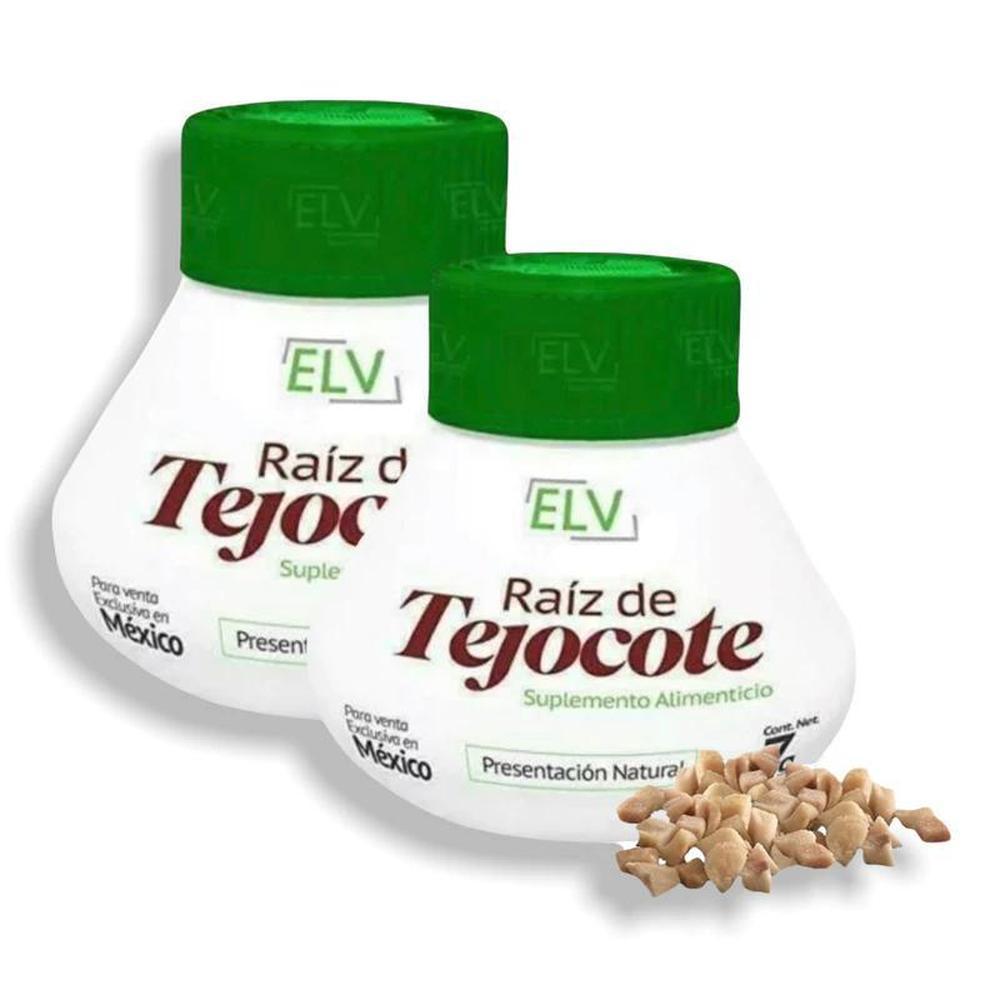 Raíz de Tejocote Natural 2 Frascos con 90 Trocitos