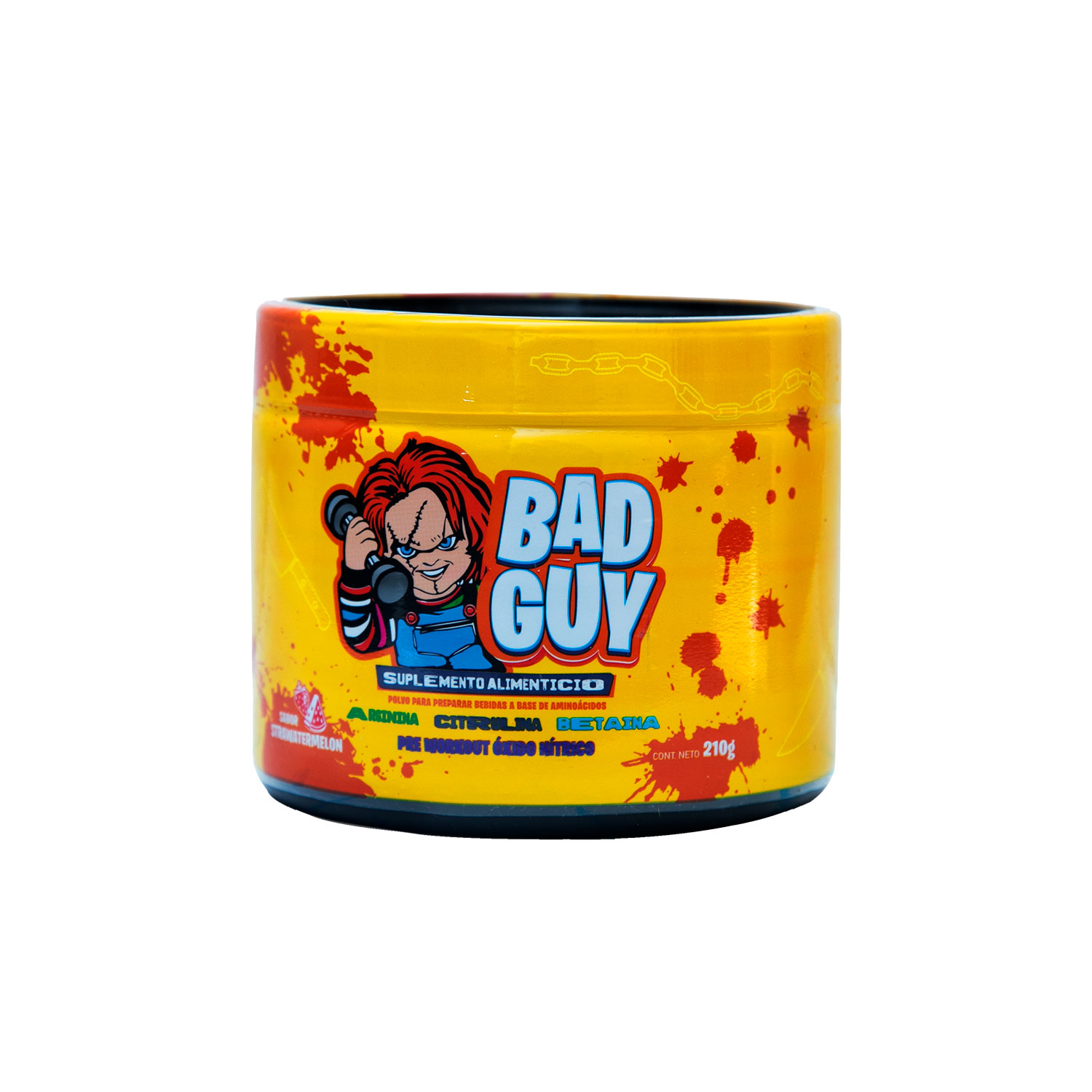 Suplemento Alimenticio Legendario Silverback Pre Entreno Bad Guy Oxido Nítrico 30 Servicios Strawatermelon