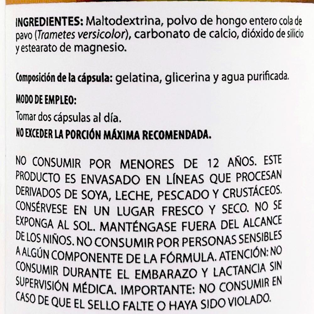 Foto 4 pulgar | Suplemento Alimenticio Natural Health Cola de Pavo con 60 Cápsulas
