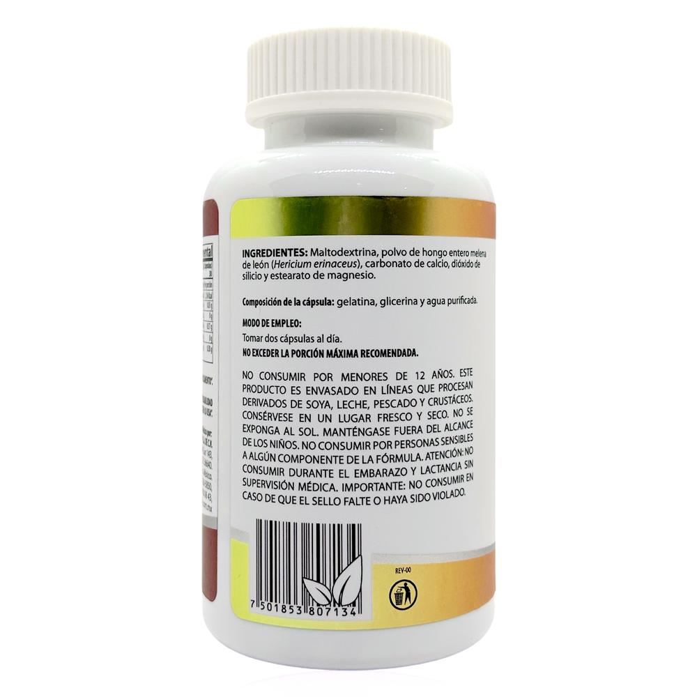Foto 4 | Hongo Melena de León 60 Cápsulas Natural Health