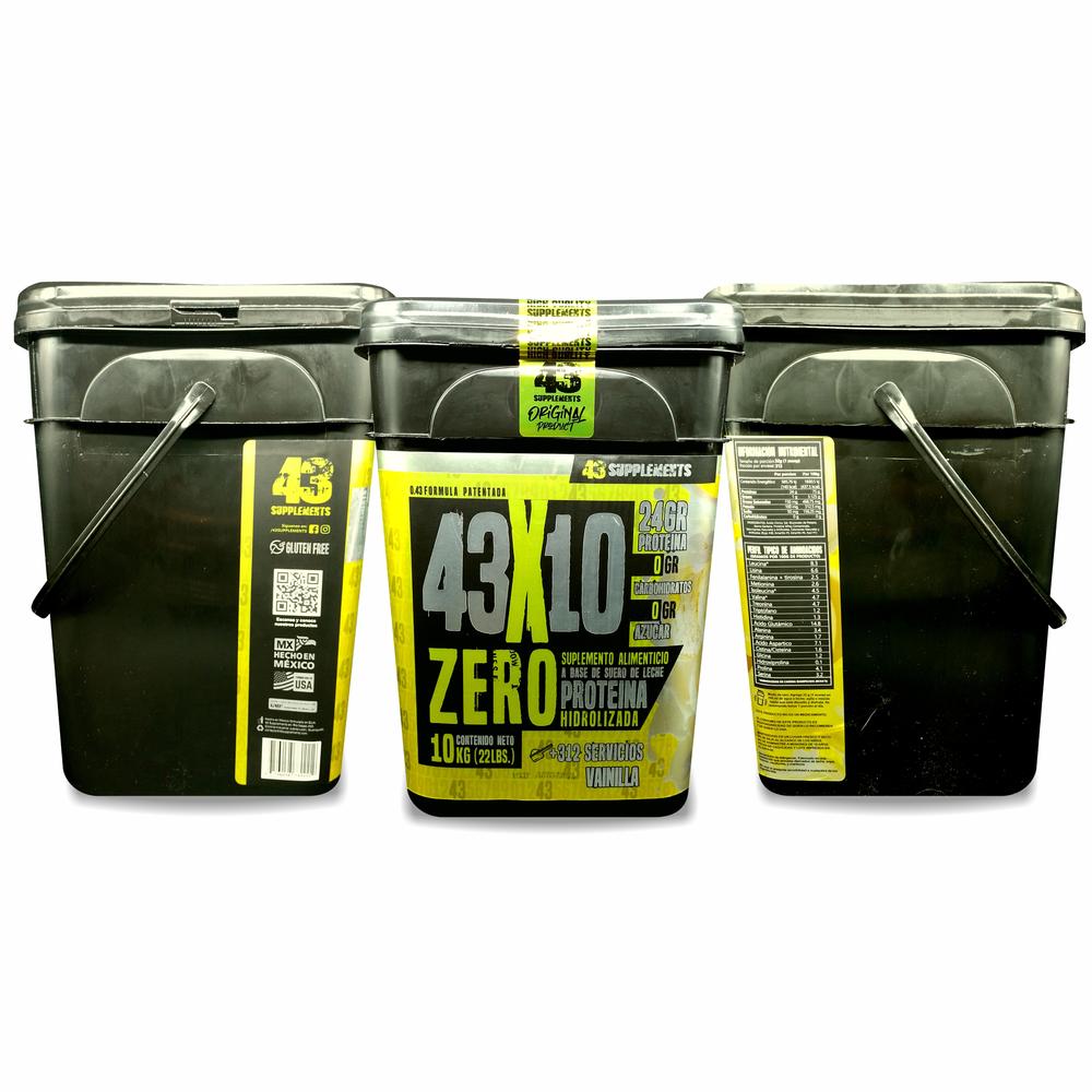 Foto 5 pulgar | Proteína Zero Hidrolizada 43 Supplements Sabor Vainilla 10 kg