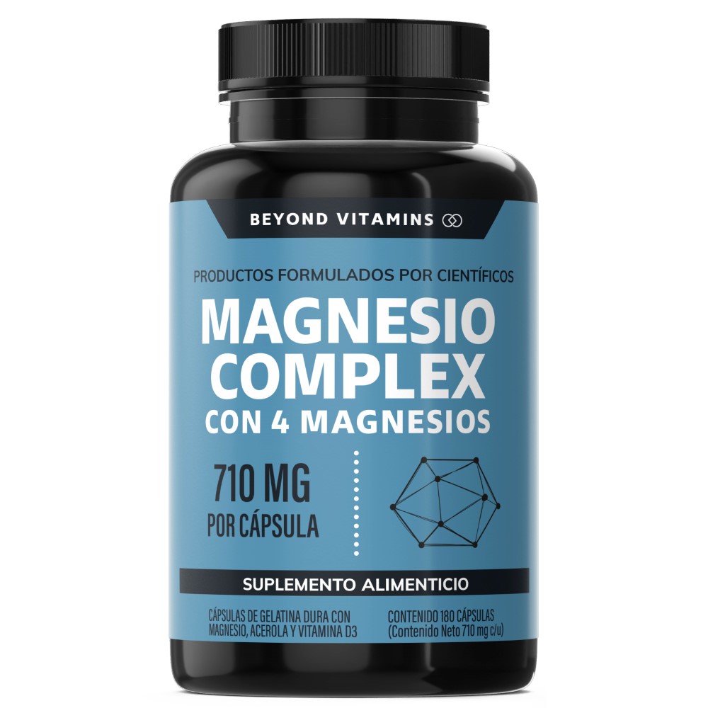 Suplemento Alimenticio Magnesio Complex - 710 Mg Sin Rellenos - 180 cápsulas