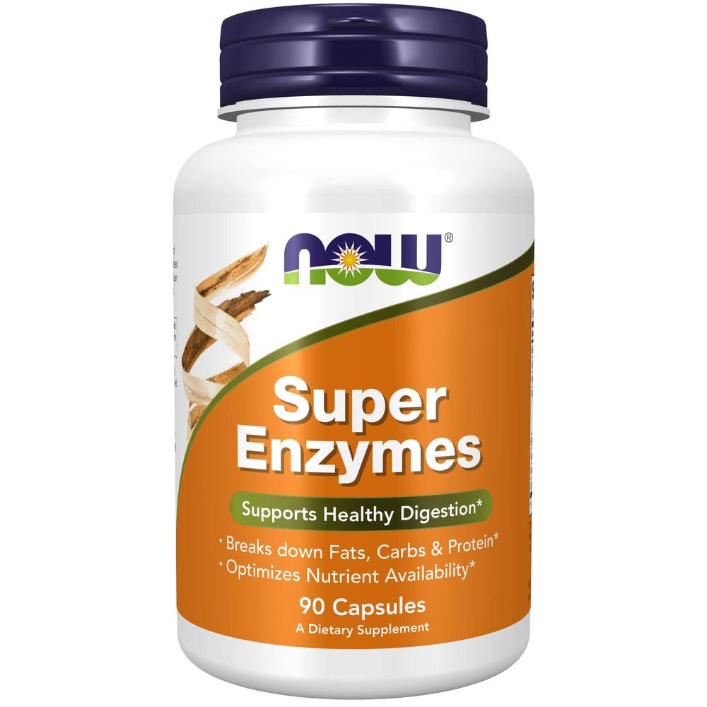 Foto 2 pulgar | Enzimas Digestivas Now Super Enzymes 90 Tabletas