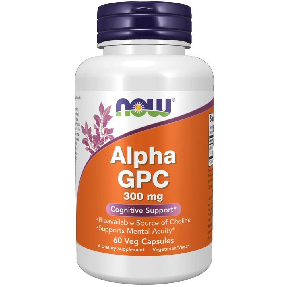 Suplemento Now Alpha Gpc de 60 Cápsulas