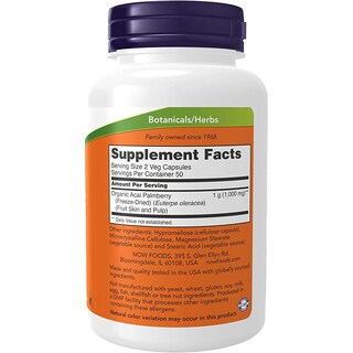 Foto 2 | Suplemento Alimenticio Now Acai de 500 mg