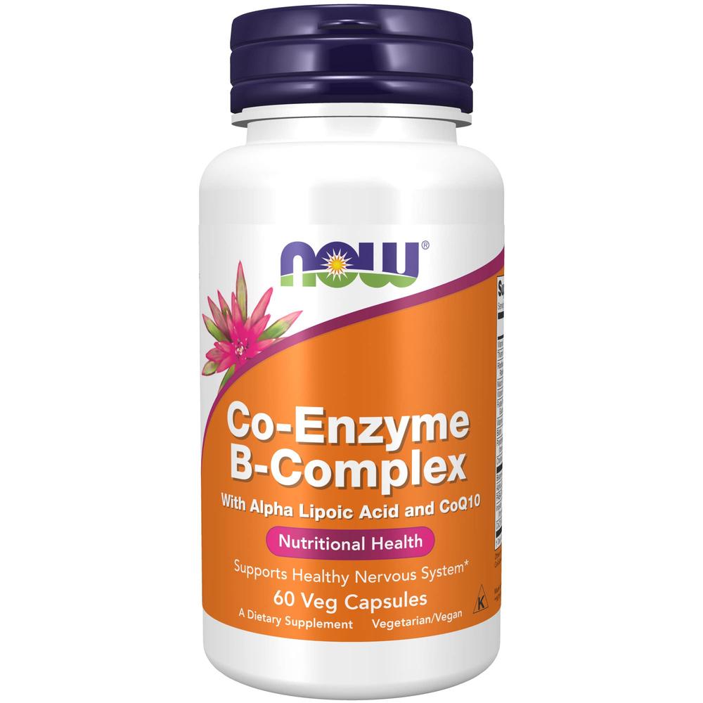 Complejo B Coenzima Q10 Now Co-enzyme B-complex 60 Cápsulas