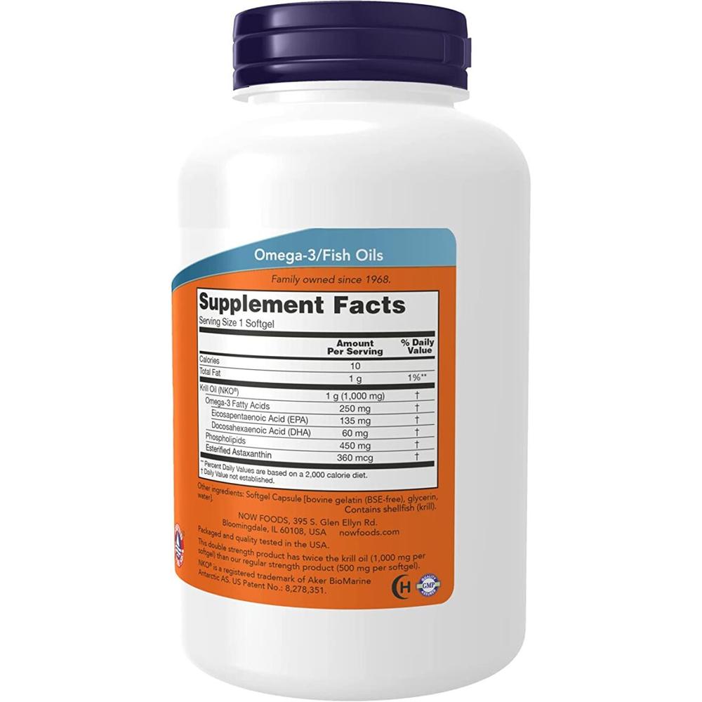 Foto 3 pulgar | Omega 3 Now Krill 1000 60 Softgels