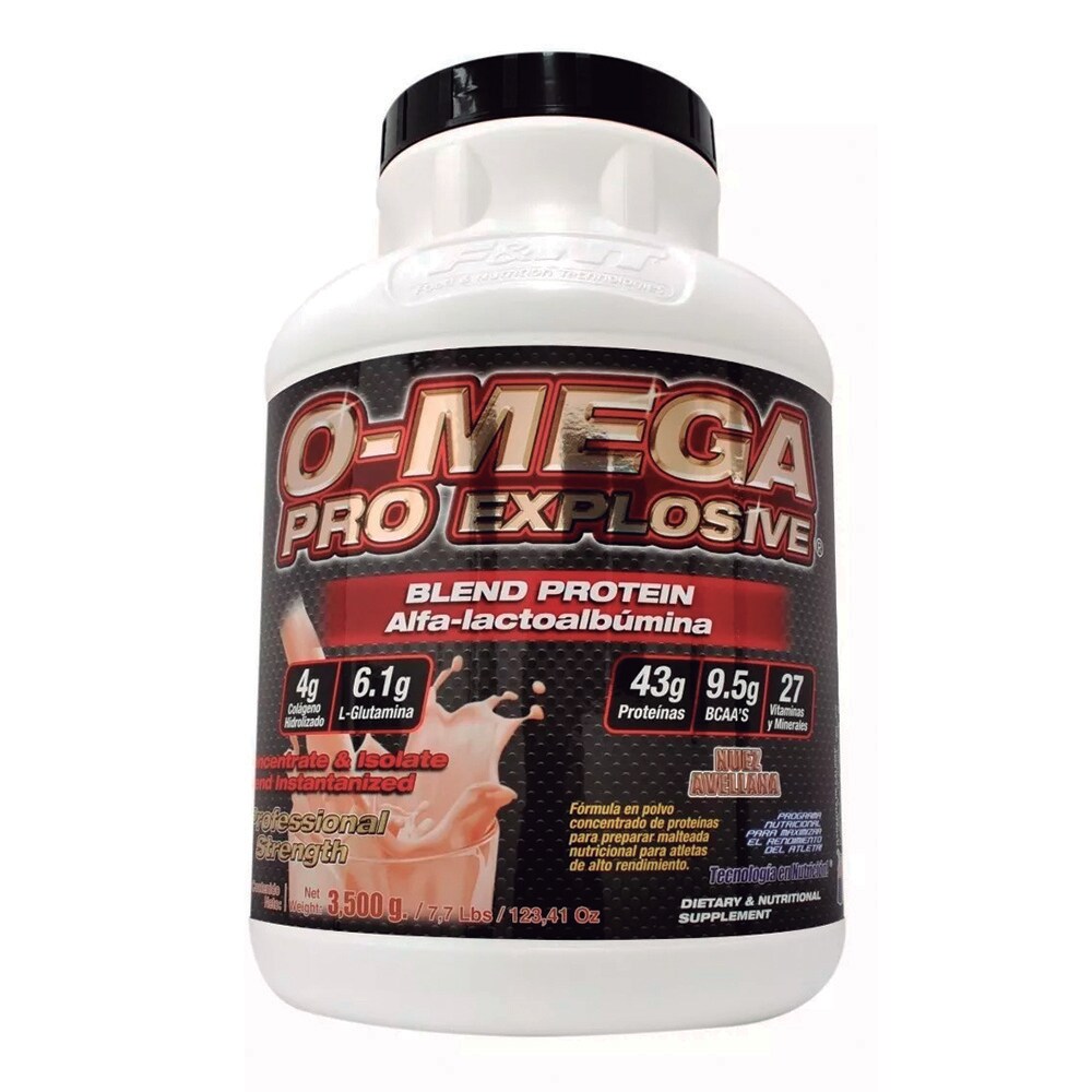 Proteína Omega Pro Explosive 3500 g sabor Nuez $1,550