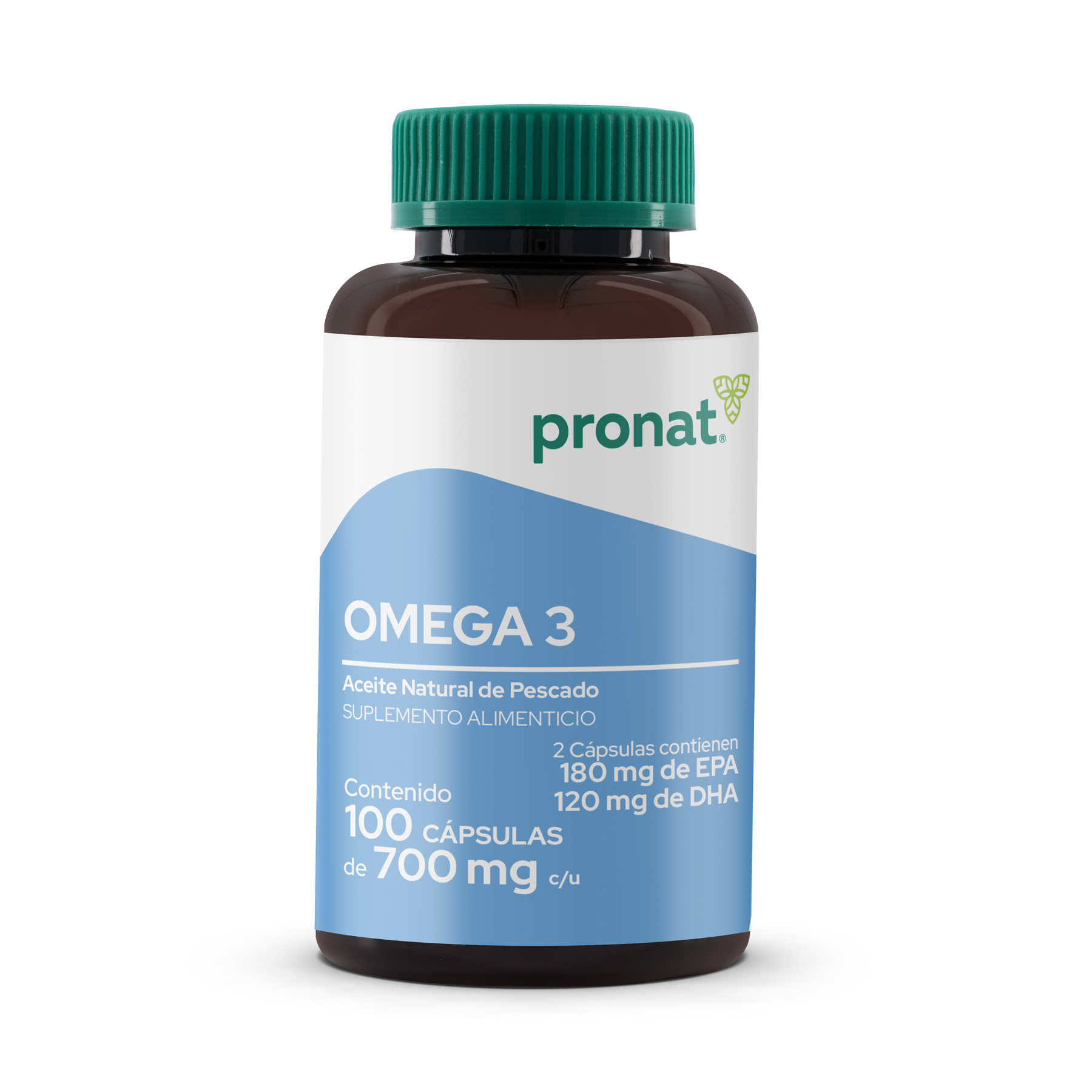 Foto 2 pulgar | Suplemento Omega 3 Pronat PN-755 Aceite de Pescado 100 Perlas
