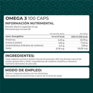Foto 4 | Suplemento Omega 3 Pronat PN-755 Aceite de Pescado 100 Perlas