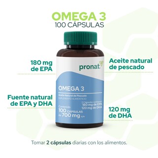 Foto 5 | Suplemento Omega 3 Pronat PN-755 Aceite de Pescado 100 Perlas