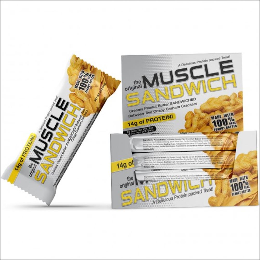 Foto 2 pulgar | Barras de Proteína Muscle Foods Muscle Sandwich 12 Barras