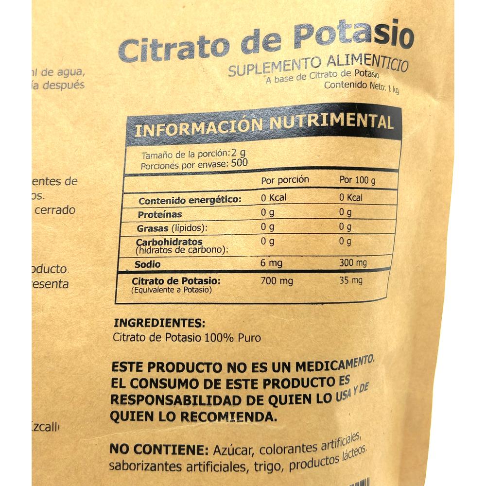 Foto 4 pulgar | Citrato de Potasio en Cristal Granalia 1 KG