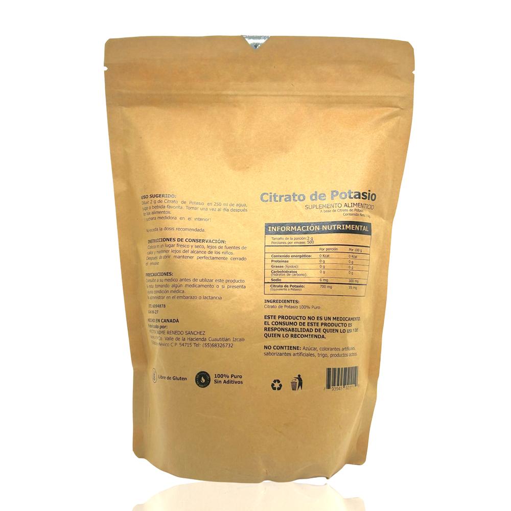 Foto 5 pulgar | Citrato de Potasio en Cristal Granalia 1 KG