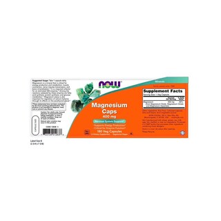 Foto 2 | Vitaminas Now Citrato De Magnesio 200mg 100 Tabletas