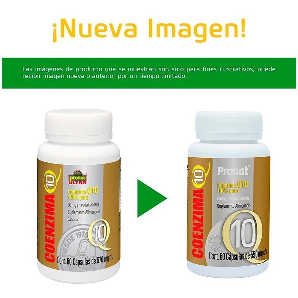 Foto 8 pulgar | Suplemento Coenzima Pronat Q10 60 Cápsulas 50 mg