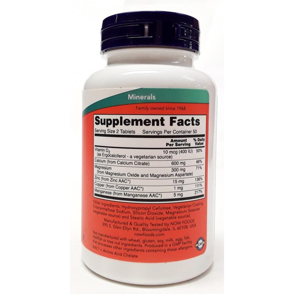 Foto 3 pulgar | Citrato de Calcio Now Calcium Citrate 100 Tabletas