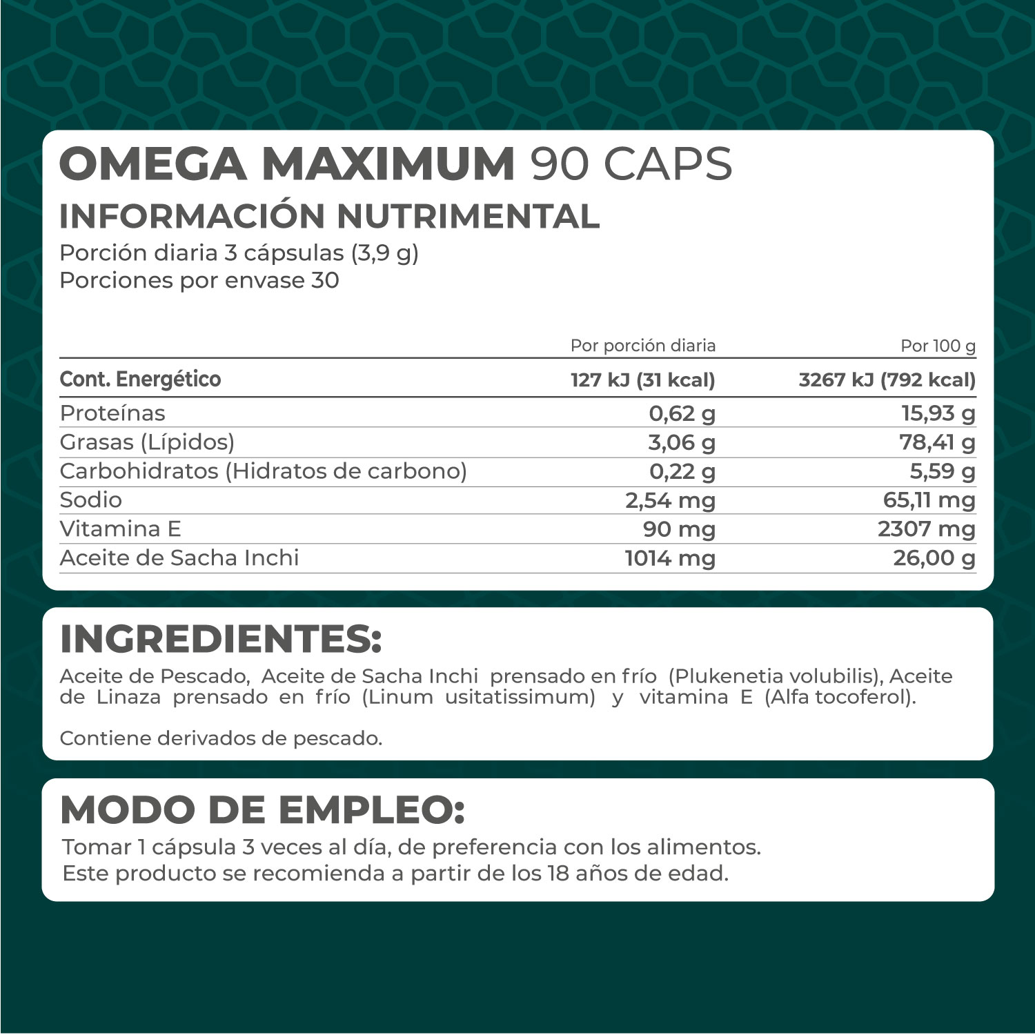 Foto 5 pulgar | Suplemento Alimenticio Pronat Mega Maximum Omega 3,6,9 90 Cápsulas