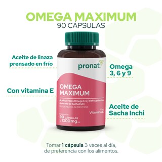 Foto 5 | Suplemento Alimenticio Pronat Mega Maximum Omega 3,6,9 90 Cápsulas
