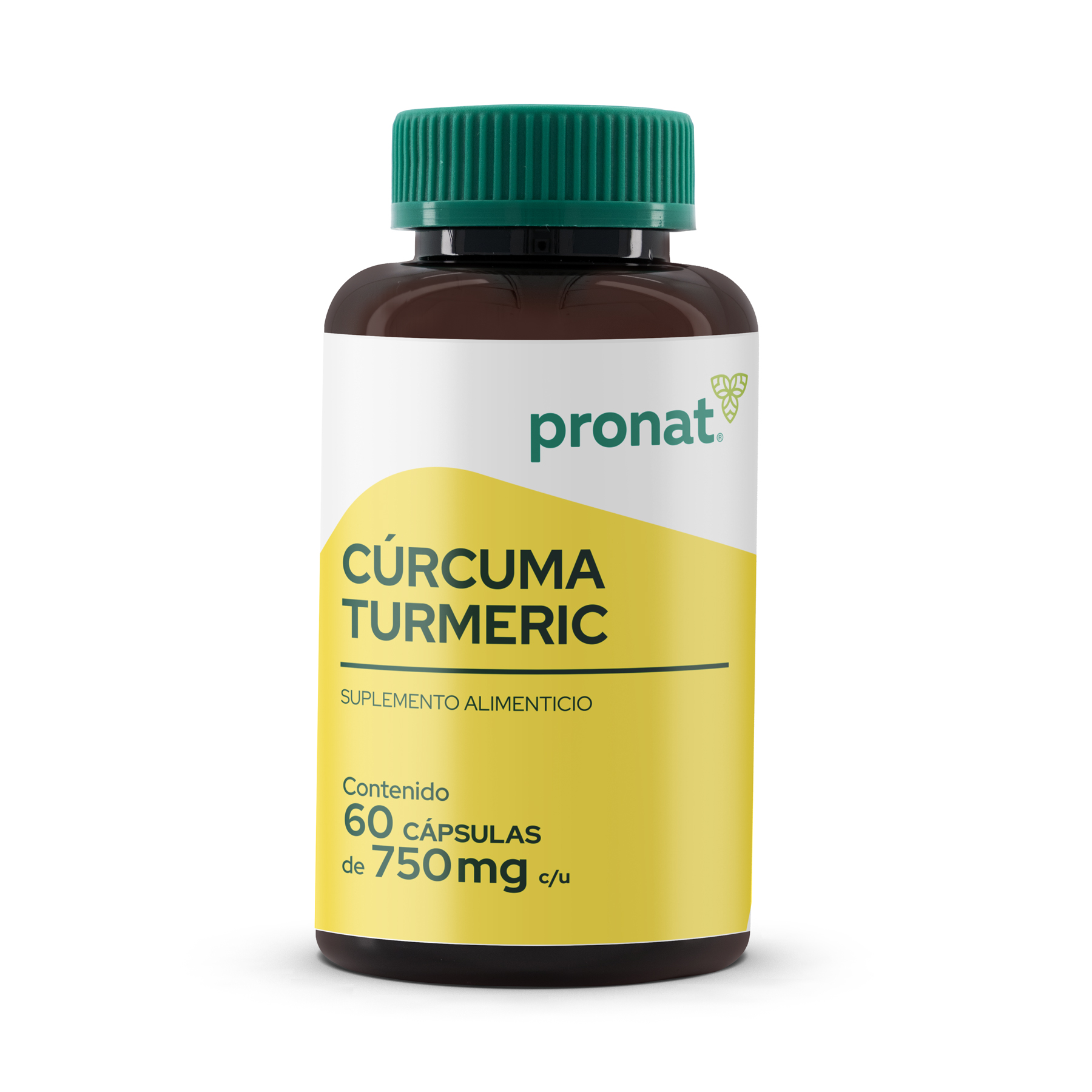 Suplemento Curcuma Turmeric Pronat 60 Caps