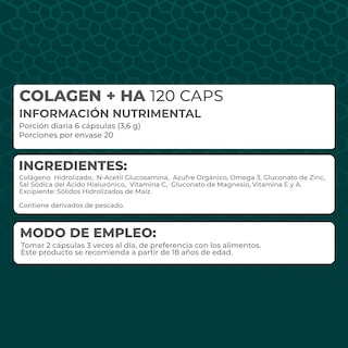Foto 5 | Suplemento Alimenticio Pronat Colágeno Hidrolizado +ha 120 Cápsulas