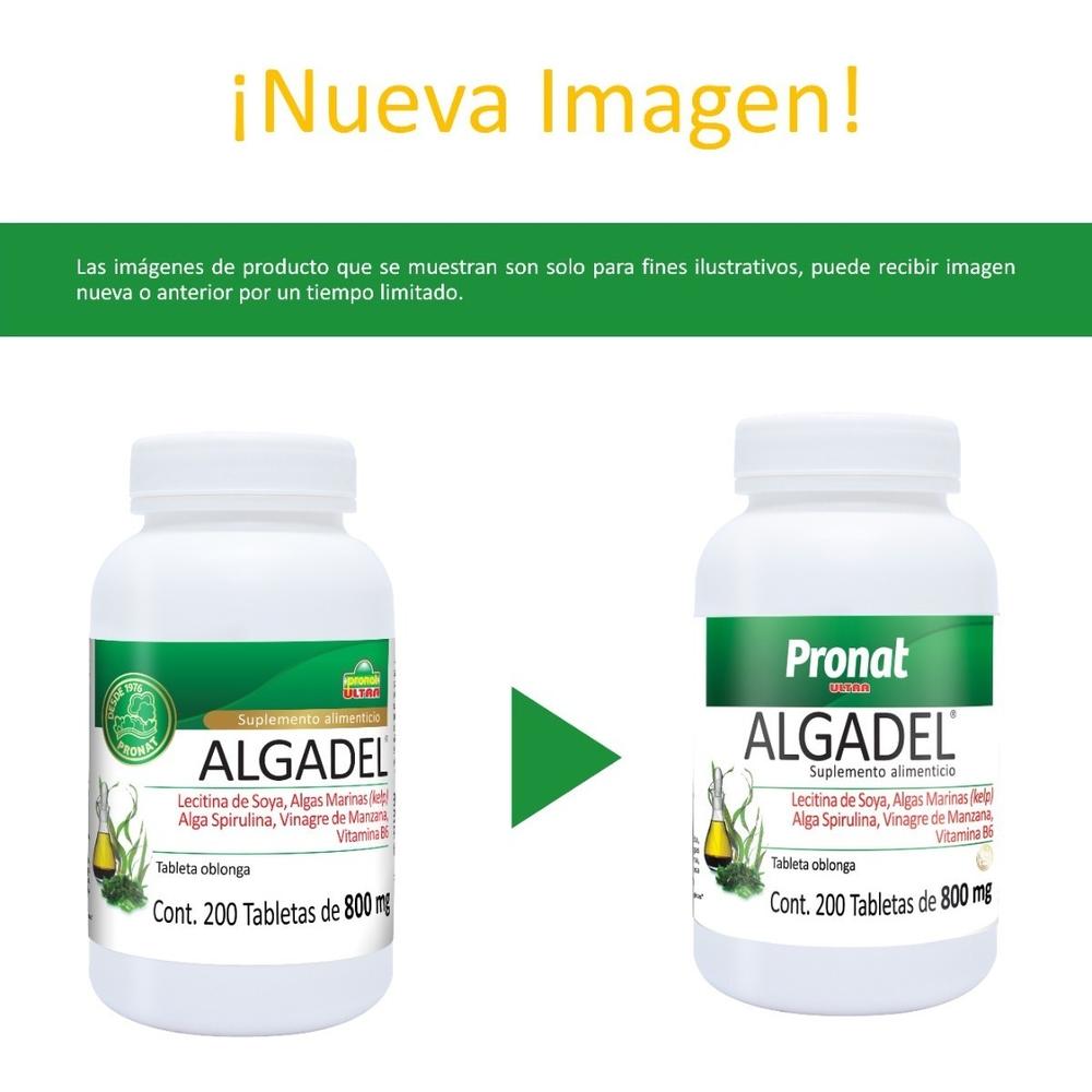 Foto 7 pulgar | Suplemento Pronat Algadel Lecitina de Soya 200 Tabletas