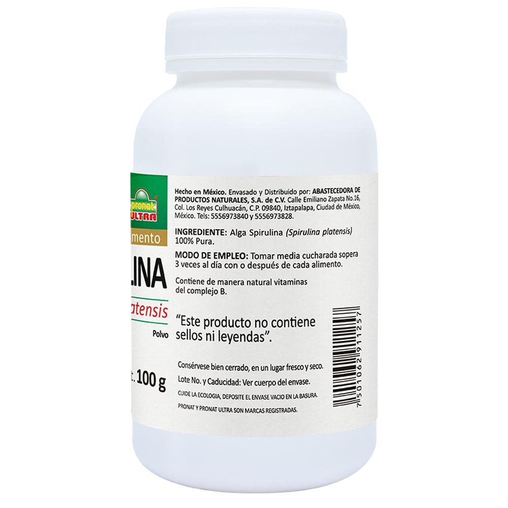 Foto 7 | Suplemento Alimenticio Pronat Alga Spirulina Orgánica Polvo 100 GR