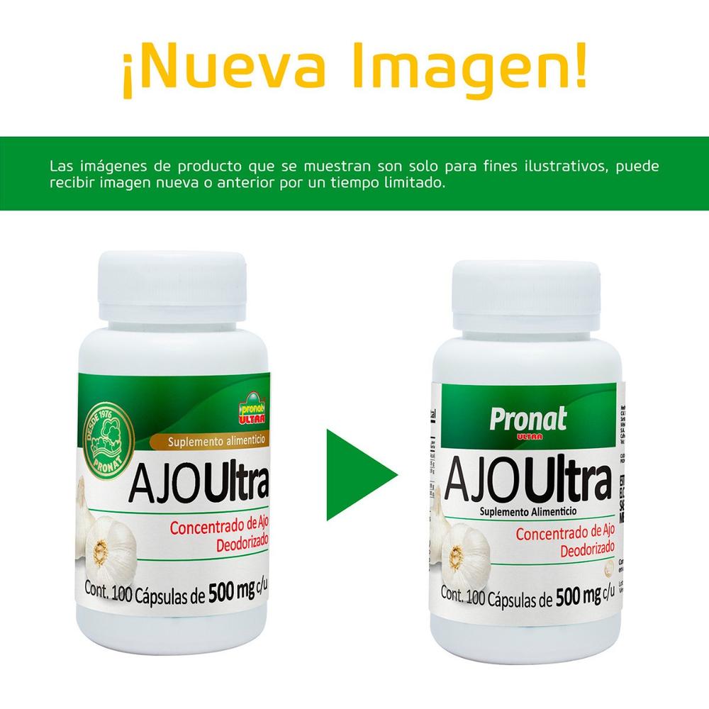 Foto 7 pulgar | Suplemento Alimenticio Pronat Ajo Ultra 100 Cápsulas