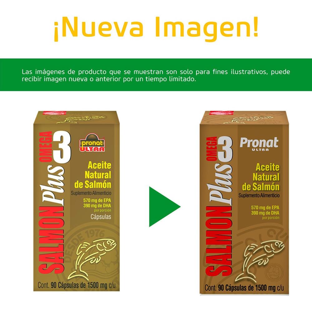 Foto 8 pulgar | Suplemento Pronat PN-775 Salmón Plus Omega 3 90 Caps