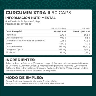 Foto 4 | Suplemento Alimenticio Pronat Curcumin Xtra Colágeno Tipo 2 90 Cápsulas