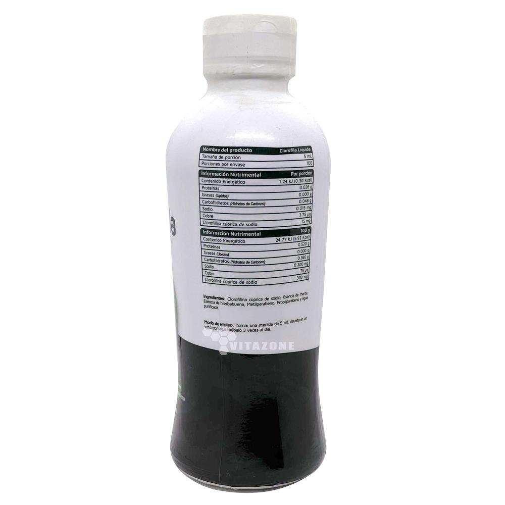 Foto 4 pulgar | Clorofila Líquida Concentrada Hierbabuena 500 Ml Vidanat