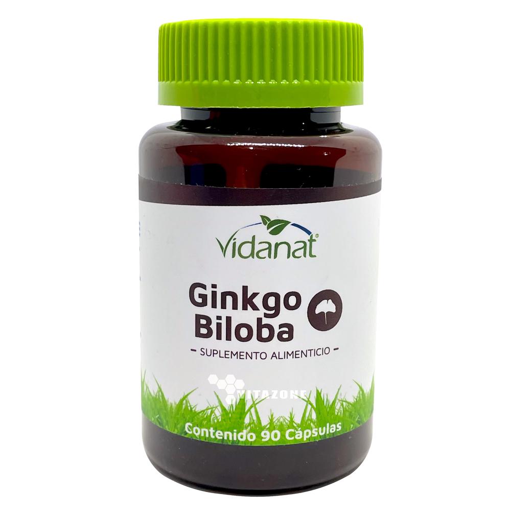 Foto 2 pulgar | Ginkgo Biloba 90 Cápsulas Vidanat