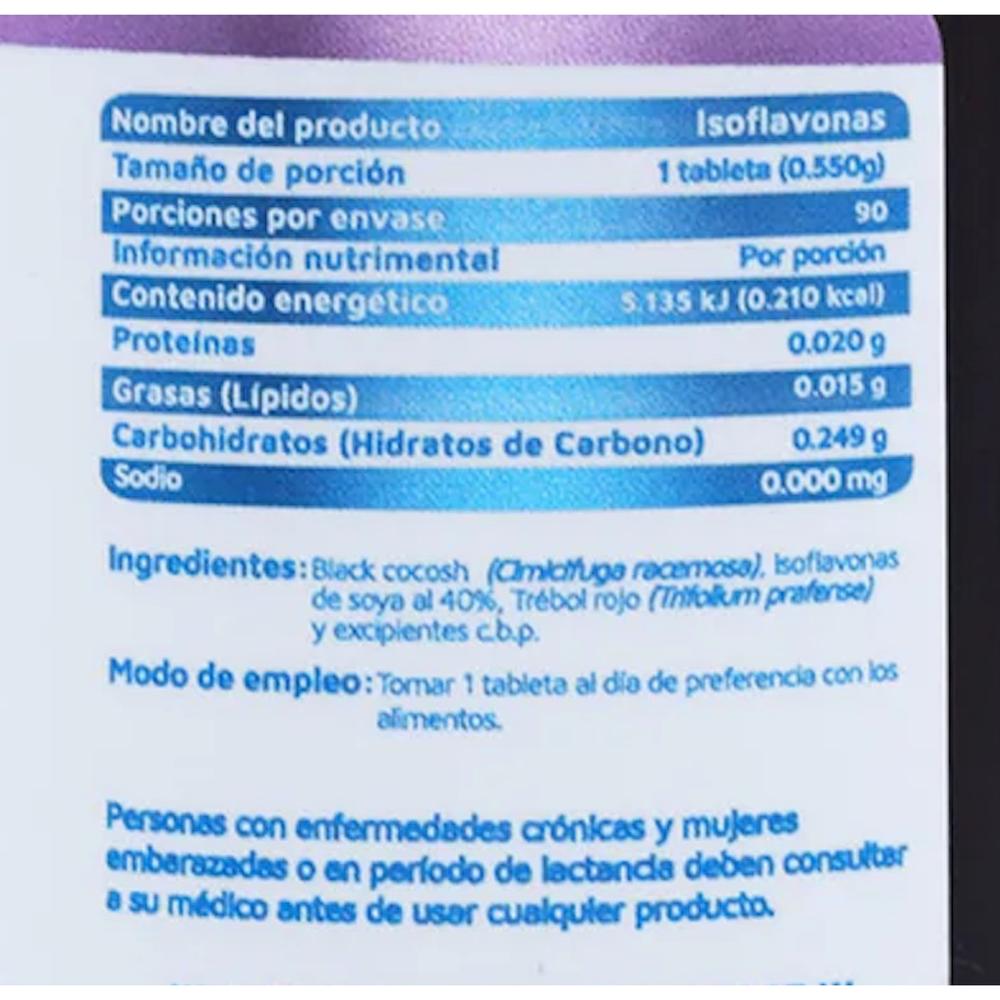 Foto 3 pulgar | Isoflavonas 90 Tabs 550 Mg Vidanat