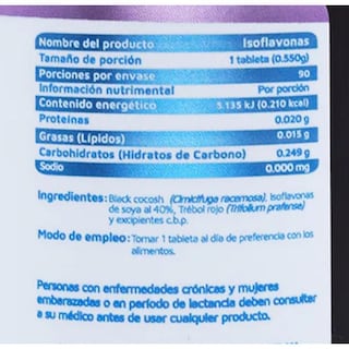 Foto 2 | Isoflavonas 90 Tabs 550 Mg Vidanat