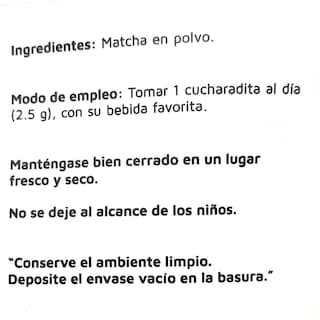Foto 3 | Matcha En Polvo 50 Grs Vidanat