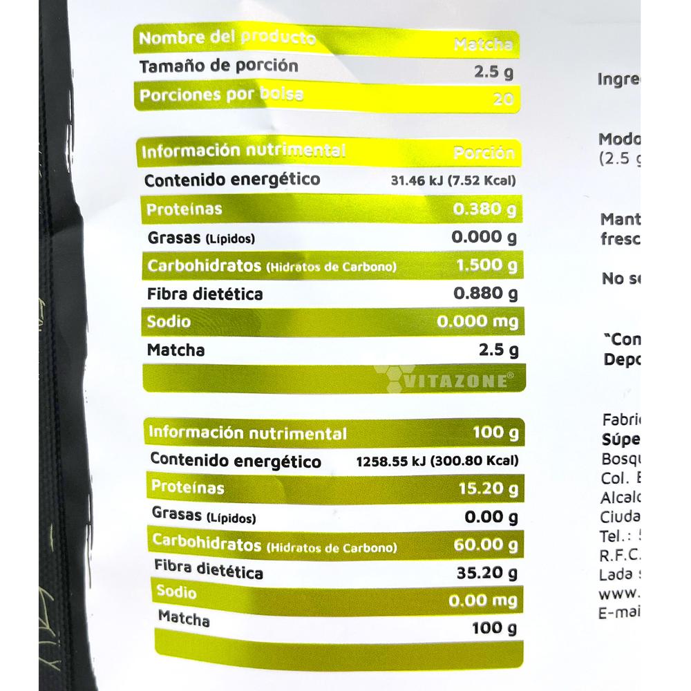 Foto 4 | Matcha En Polvo 50 Grs Vidanat