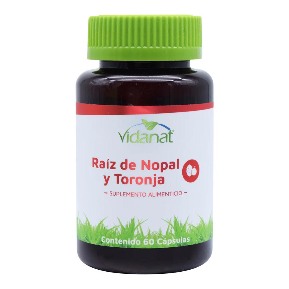 Raíz De Nopal Y Raíz De Toronja 60 Cápsulas Vidanat