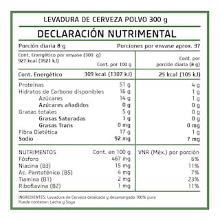 Foto 4 | Suplemento Alimenticio de Levadura De Cerveza Pronat en Polvo 300 Gr
