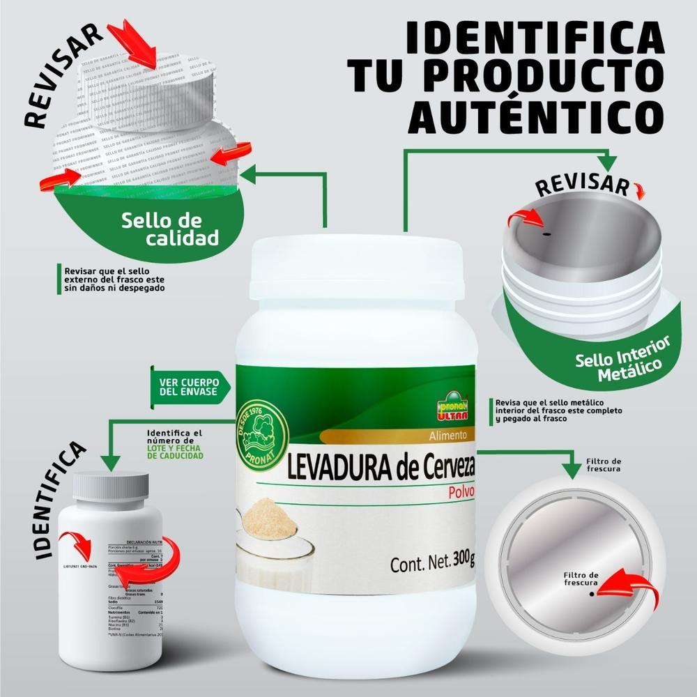 Foto 9 pulgar | Suplemento Alimenticio de Levadura De Cerveza Pronat en Polvo 300 Gr