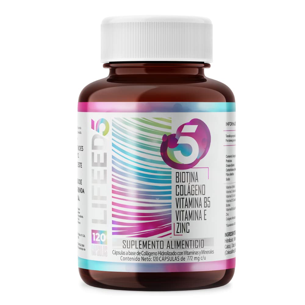 Suplemento Alimenticio Lifeed5 con Colágeno 2 Piezas de 120 Cápsulas