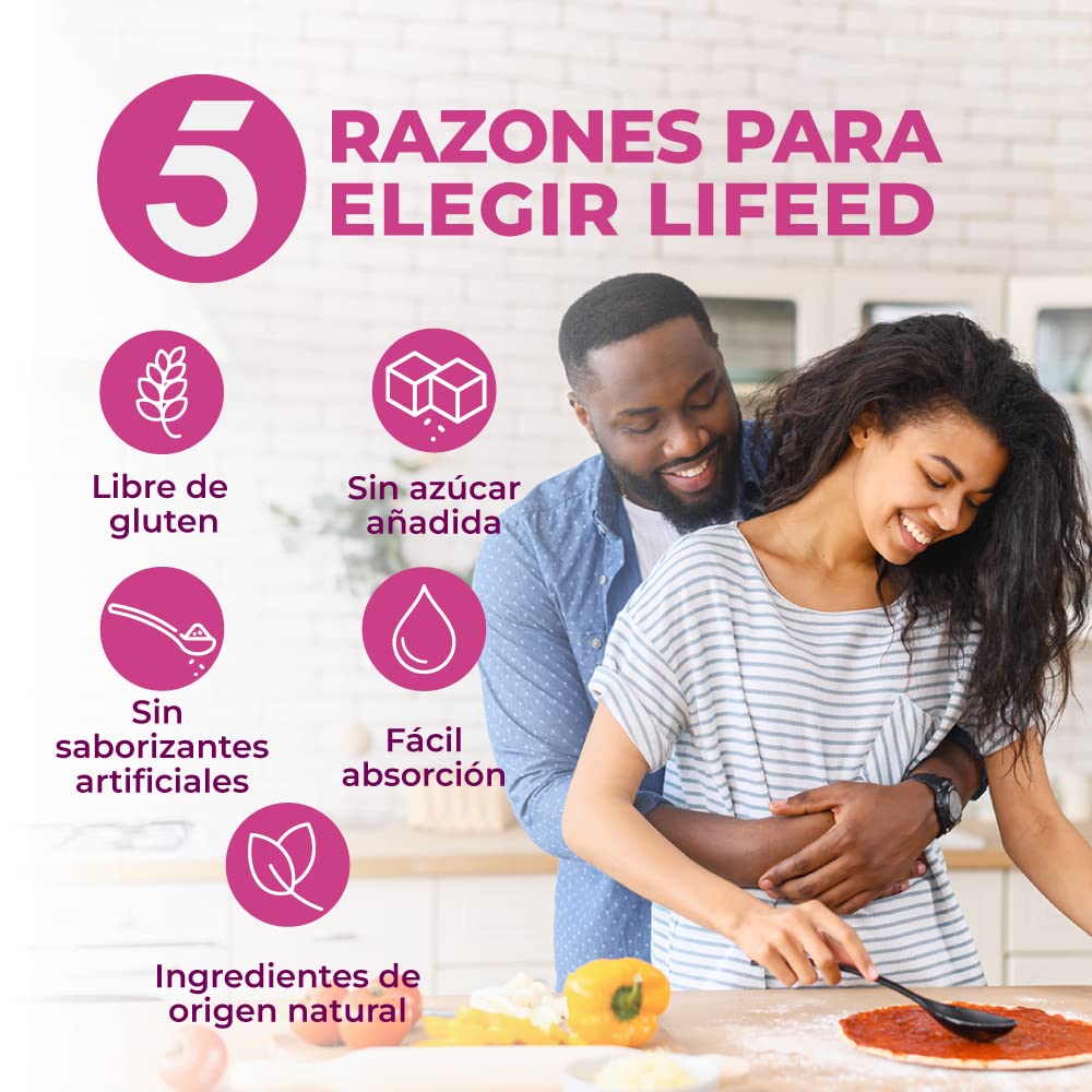 Foto 5 pulgar | Suplemento Alimenticio Lifeed5 con Colágeno 2 Piezas de 120 Cápsulas