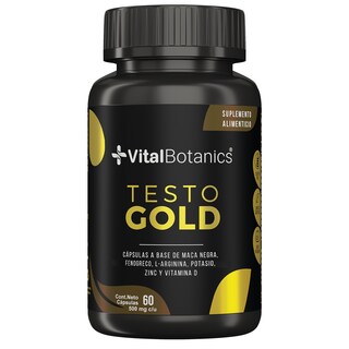 Foto 1 | Suplemento Alimenticio Vitalbotanics Testo Gold 60 Cápsulas